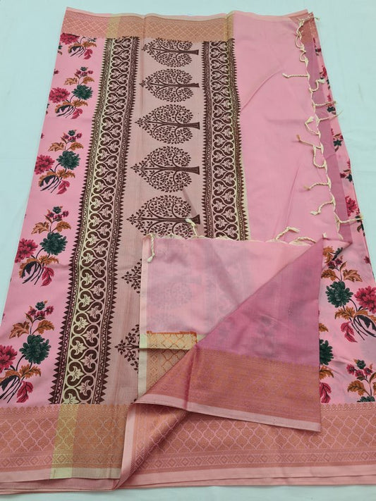 Kanchipuram Blended Soft Silk Silk Saree 081