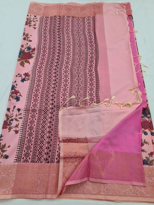 Kanchipuram Blended Soft Silk Silk Saree 084