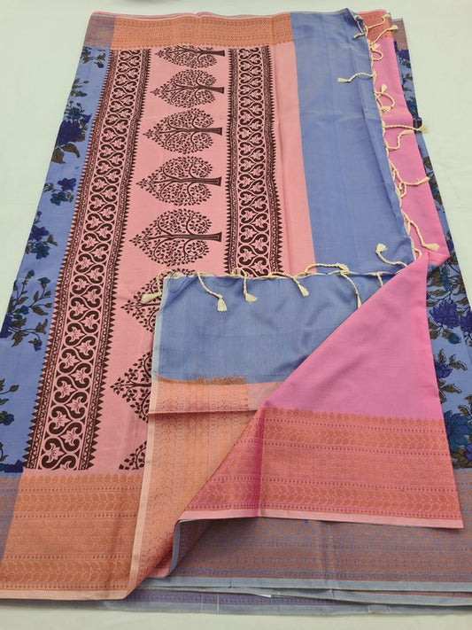 Kanchipuram Blended Soft Silk Silk Saree 085