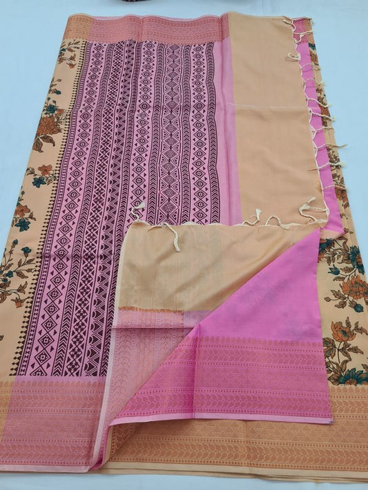 Kanchipuram Blended Soft Silk Silk Saree 086