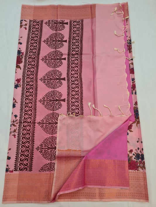 Kanchipuram Blended Soft Silk Silk Saree 088