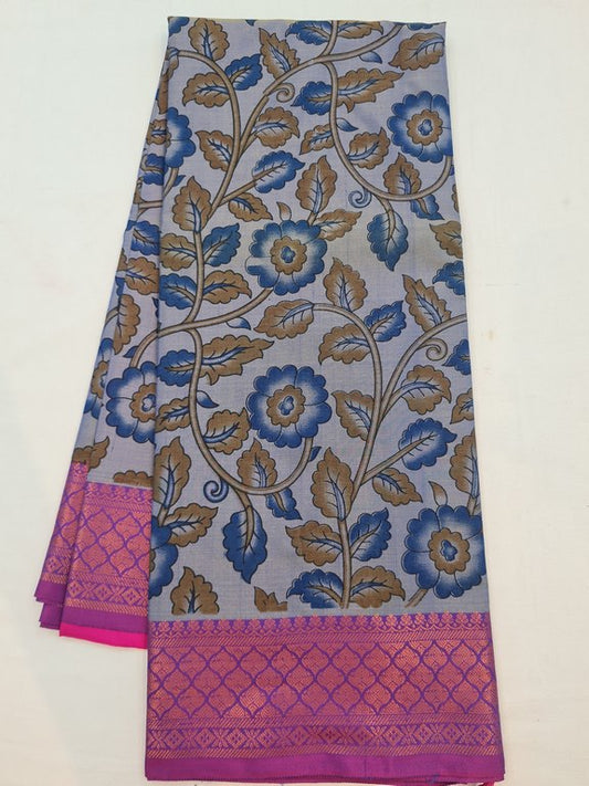 Kanchipuram Blended Soft Silk Silk Saree 090