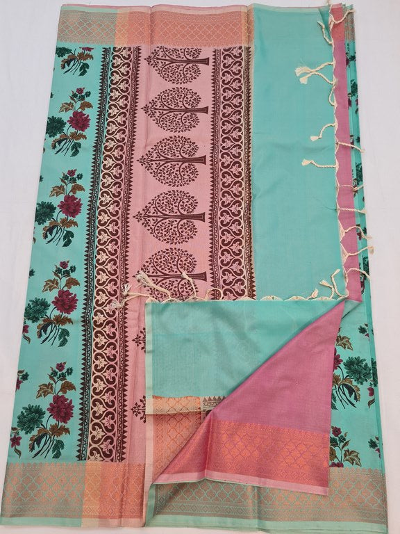 Kanchipuram Blended Soft Silk Silk Saree 091