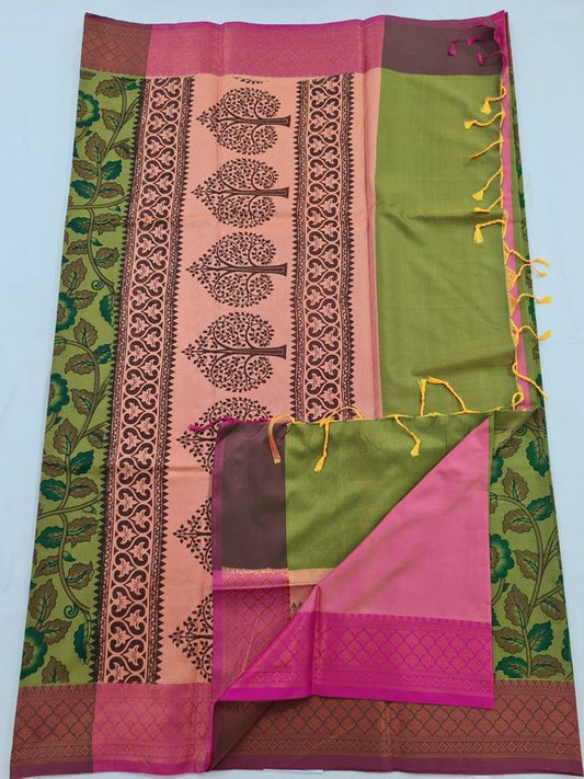 Kanchipuram Blended Soft Silk Silk Saree 092