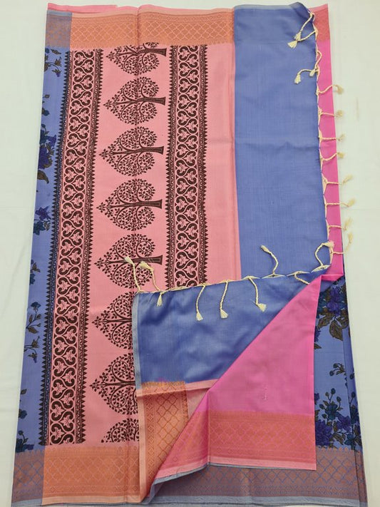 Kanchipuram Blended Soft Silk Silk Saree 093