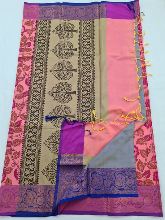 Kanchipuram Blended Soft Silk Silk Saree 094