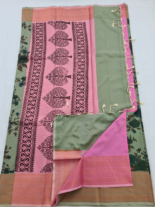 Kanchipuram Blended Soft Silk Silk Saree 095