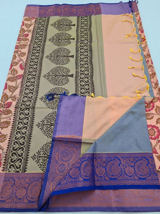 Kanchipuram Blended Soft Silk Silk Saree 098