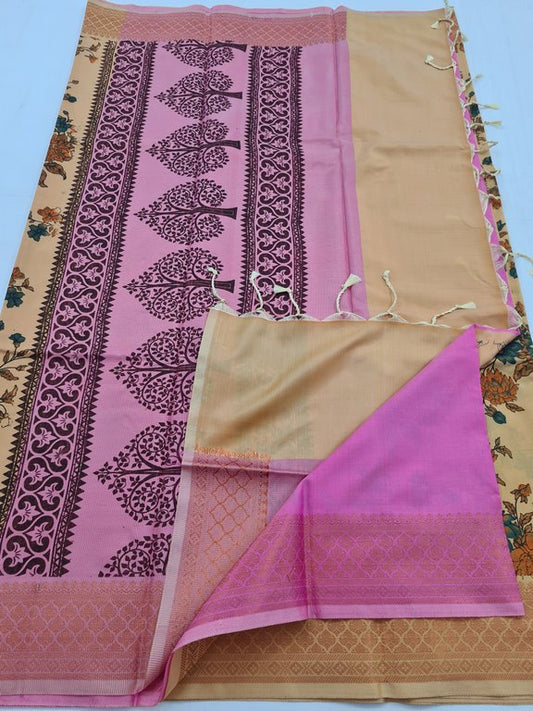 Kanchipuram Blended Soft Silk Silk Saree 100