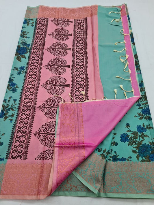 Kanchipuram Blended Soft Silk Silk Saree 104