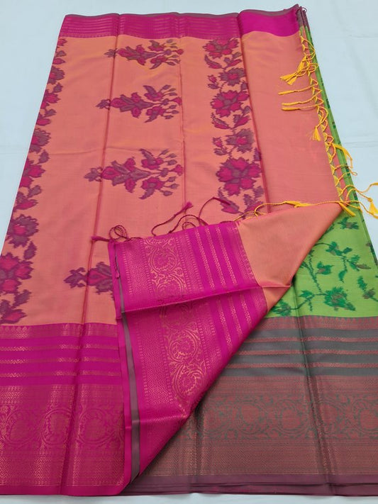 Kanchipuram Blended Pochampally Soft Silk Saree 155