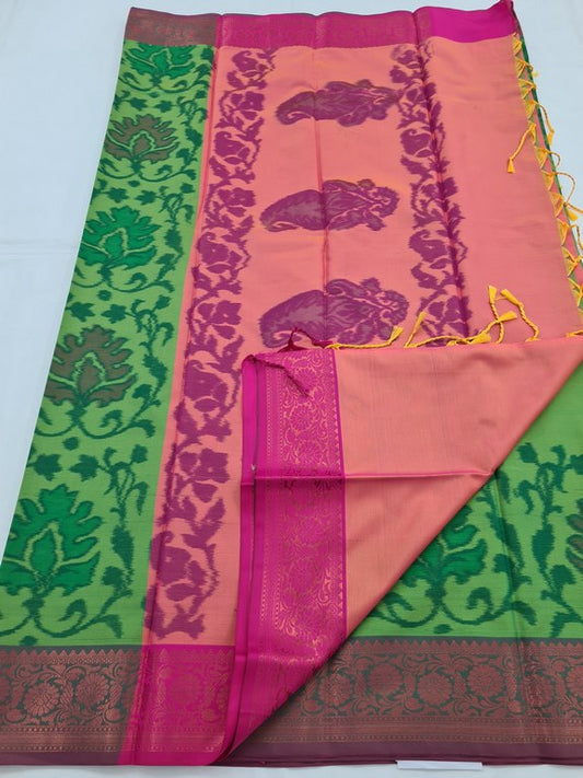 Kanchipuram Blended Pochampally Soft Silk Saree 156