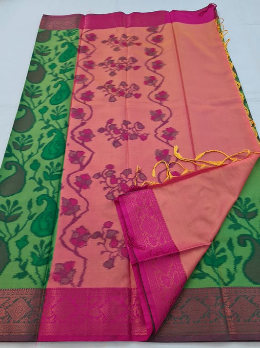 Kanchipuram Blended Pochampally Soft Silk Saree 162
