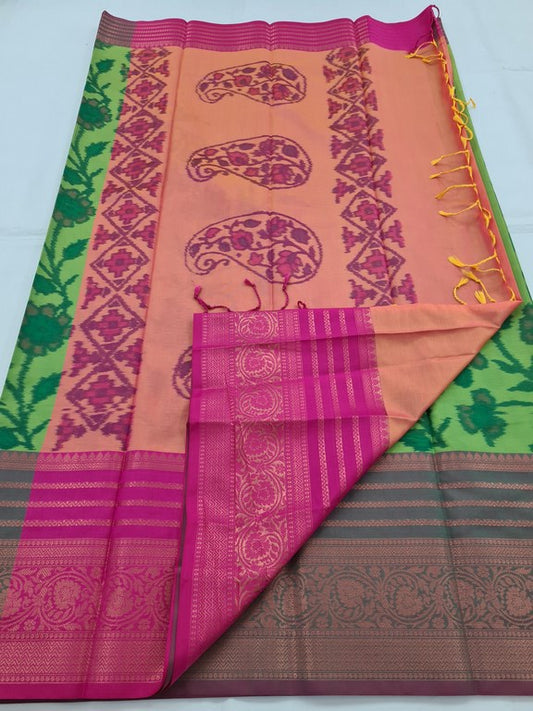 Kanchipuram Blended Pochampally Soft Silk Saree 166
