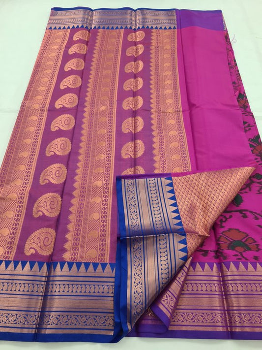 Kanchipuram Blended Pochampally Soft Silk Saree 167