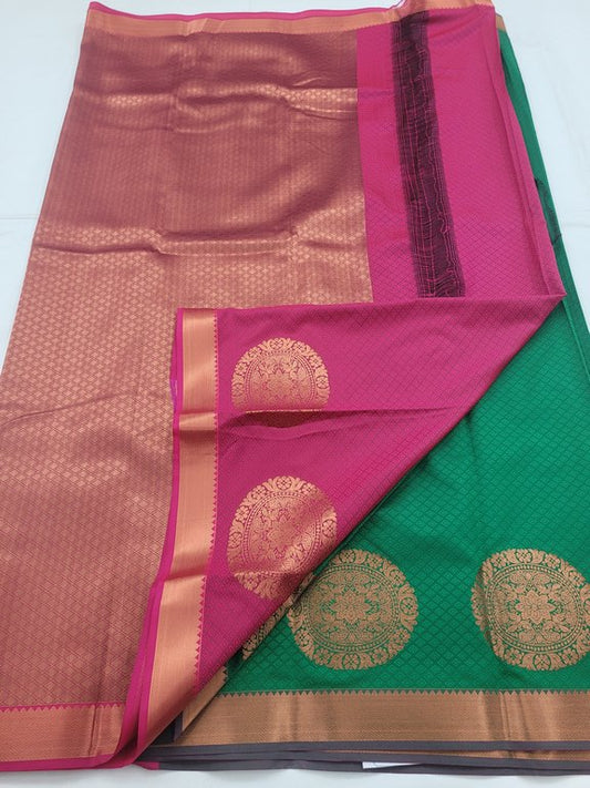 Kanchipuram Blended Fancy Saree 259
