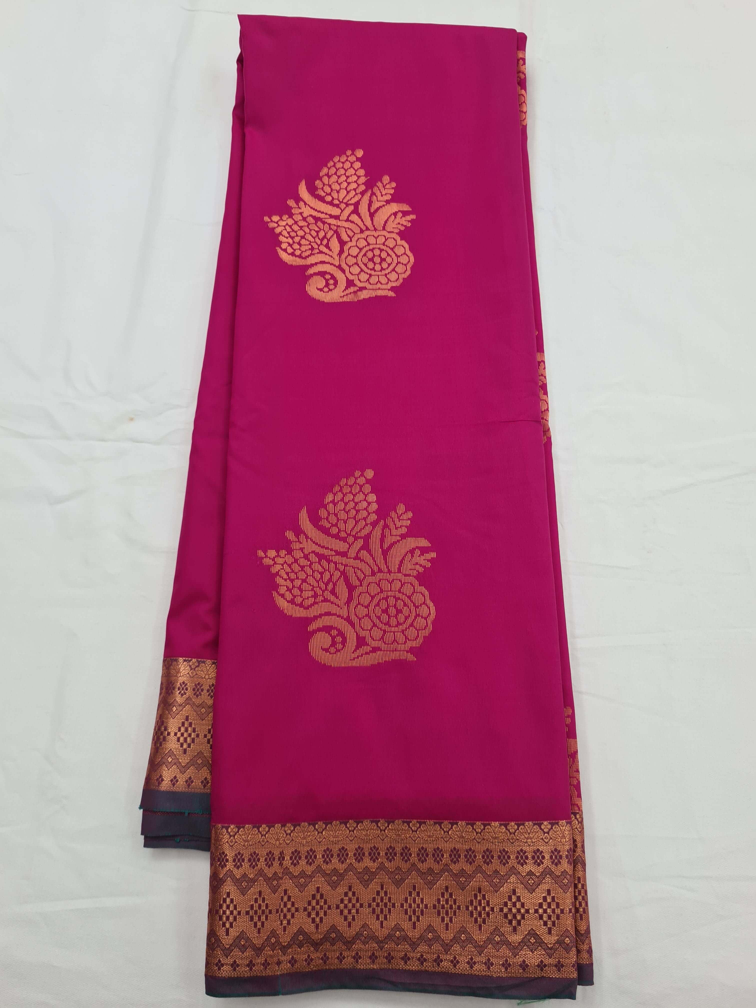 Kanchipuram Blended Soft Silk Silk Saree 015