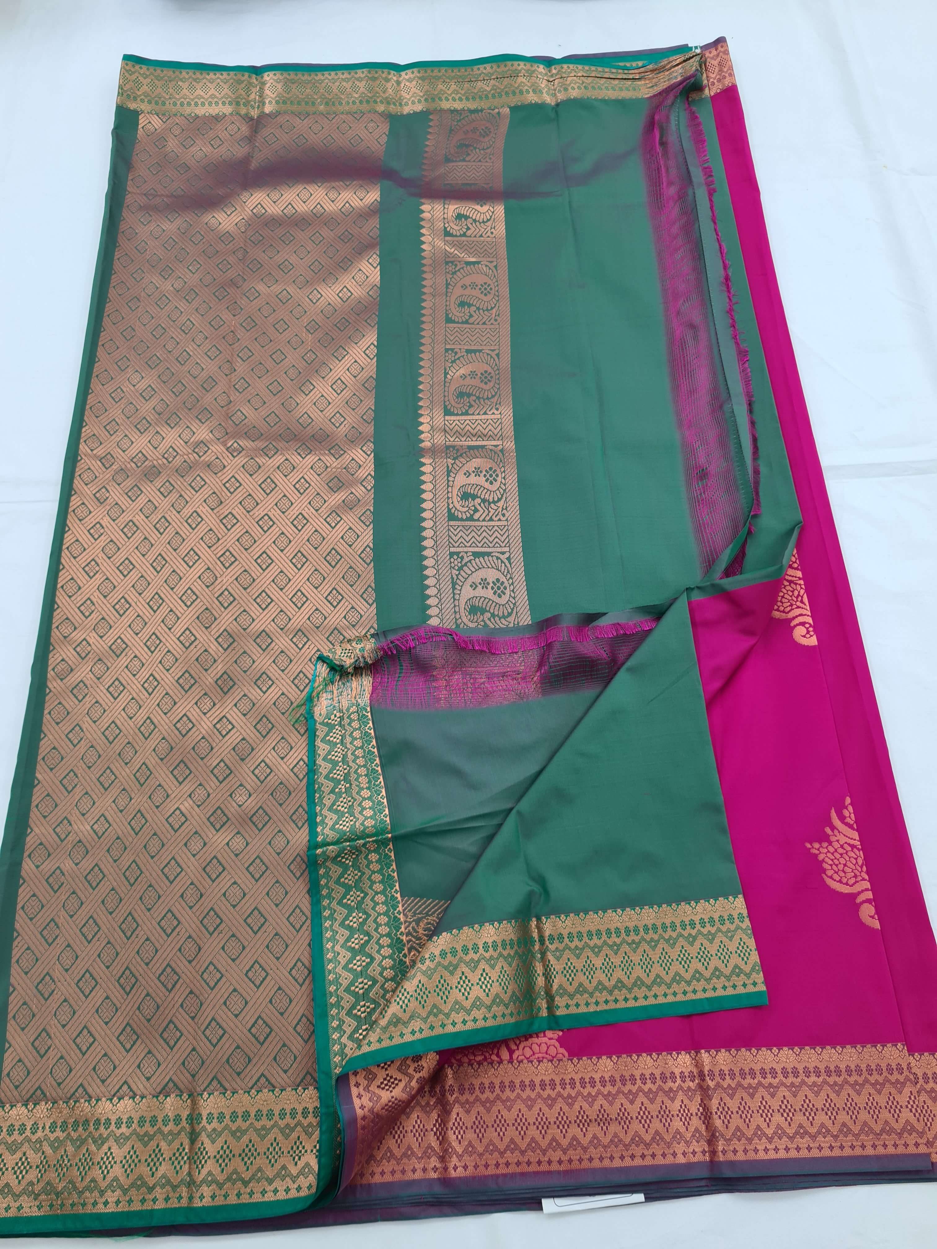 Kanchipuram Blended Soft Silk Silk Saree 015