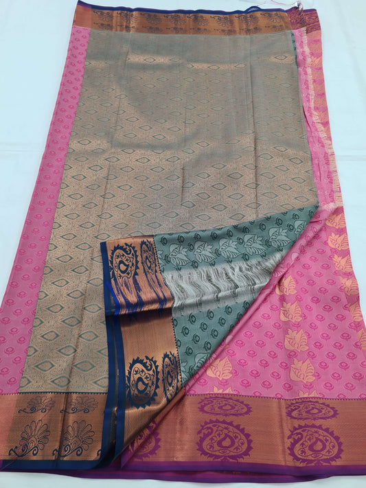 Kanchipuram Blended Soft Silk Silk Saree 019