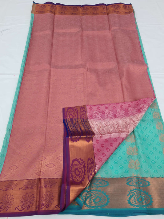 Kanchipuram Blended Soft Silk Silk Saree 021
