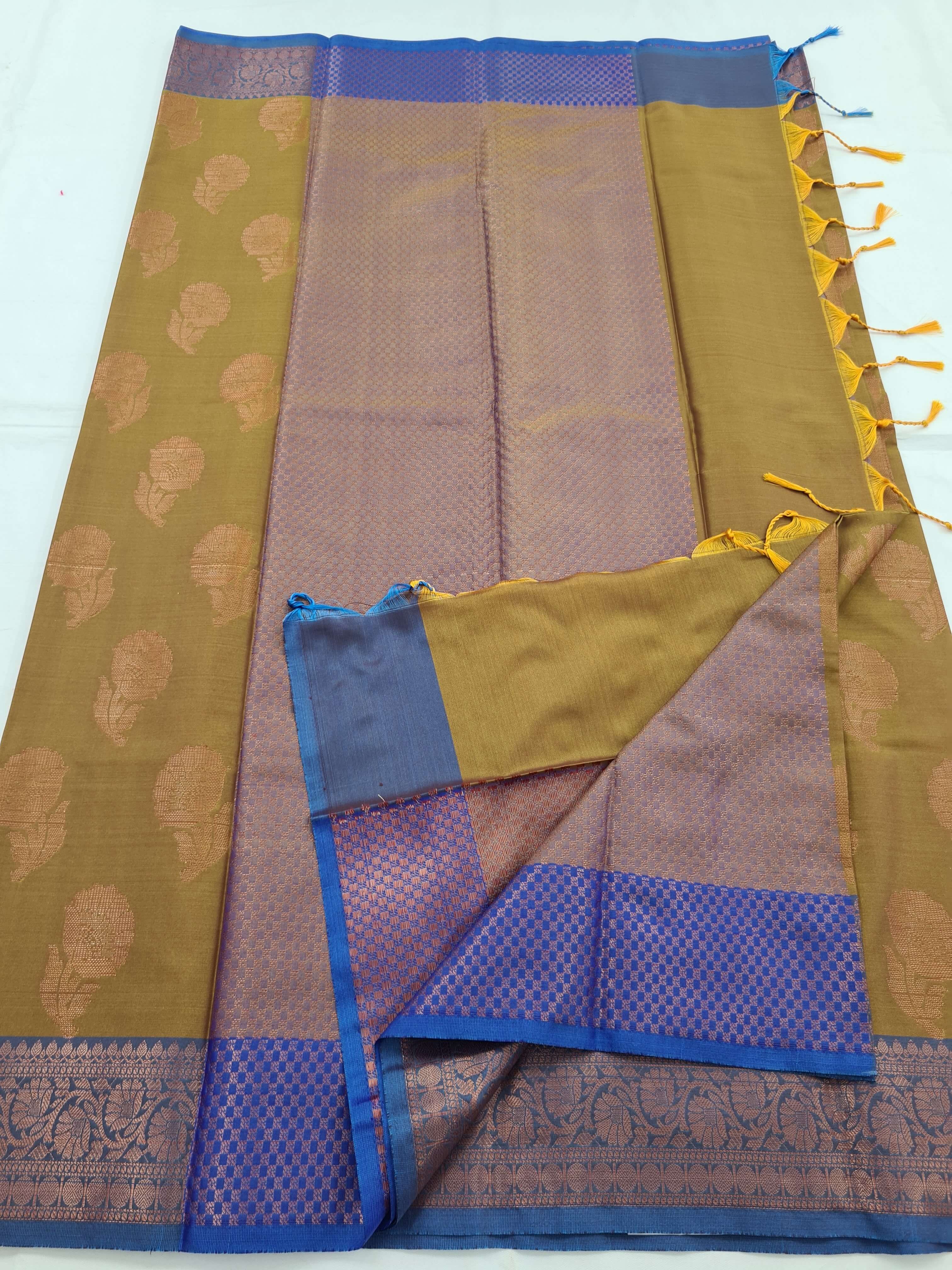 Kanchipuram Blended Soft Silk Silk Saree 024
