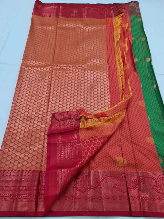 Kanchipuram Blended Soft Silk Silk Saree 029