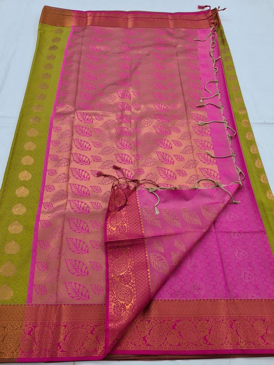 Kanchipuram Blended Soft Silk Silk Saree 036