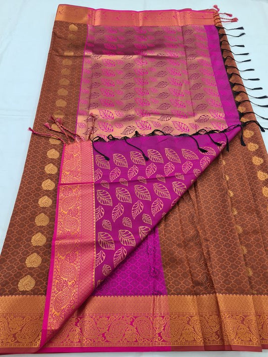 Kanchipuram Blended Soft Silk Silk Saree 037
