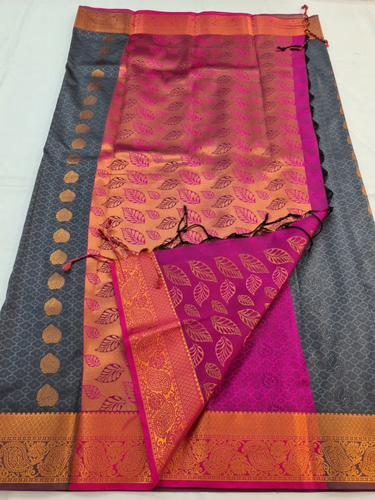 Kanchipuram Blended Soft Silk Silk Saree 039