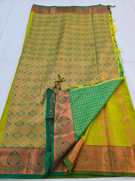 Kanchipuram Blended Soft Silk Silk Saree 040