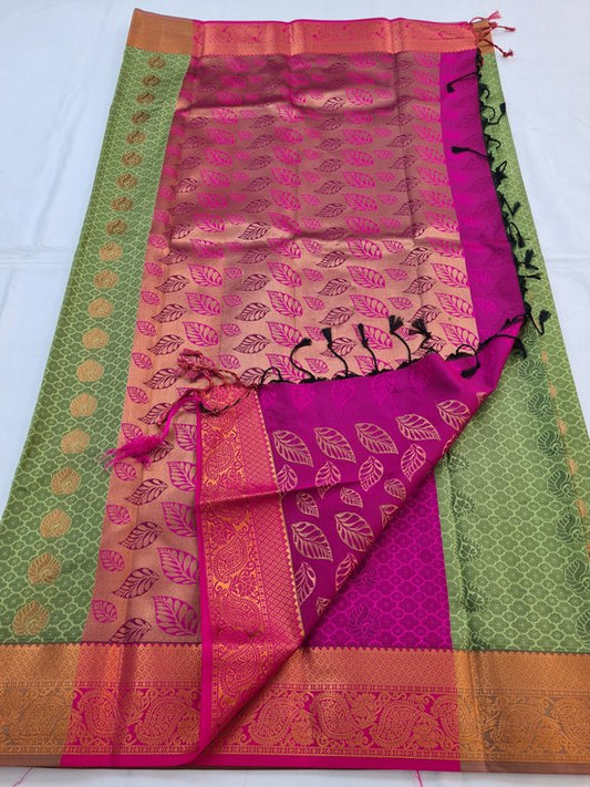 Kanchipuram Blended Soft Silk Silk Saree 044