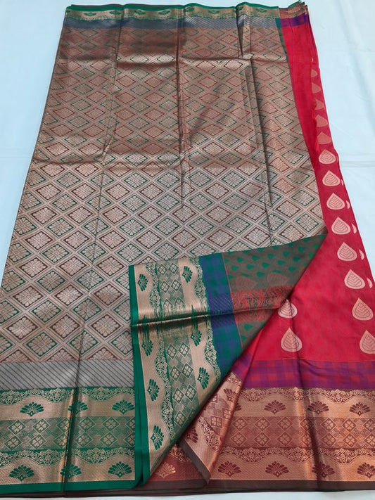 Kanchipuram Blended Soft Silk Silk Saree 047