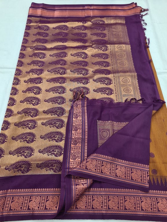 Kanchipuram Blended Soft Silk Silk Saree 055