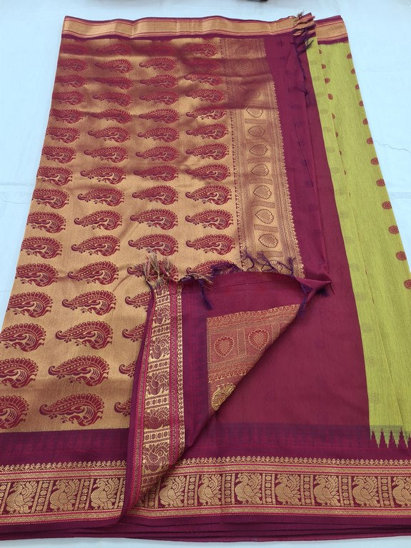 Kanchipuram Blended Soft Silk Silk Saree 056