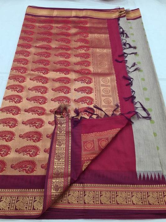 Kanchipuram Blended Soft Silk Silk Saree 062