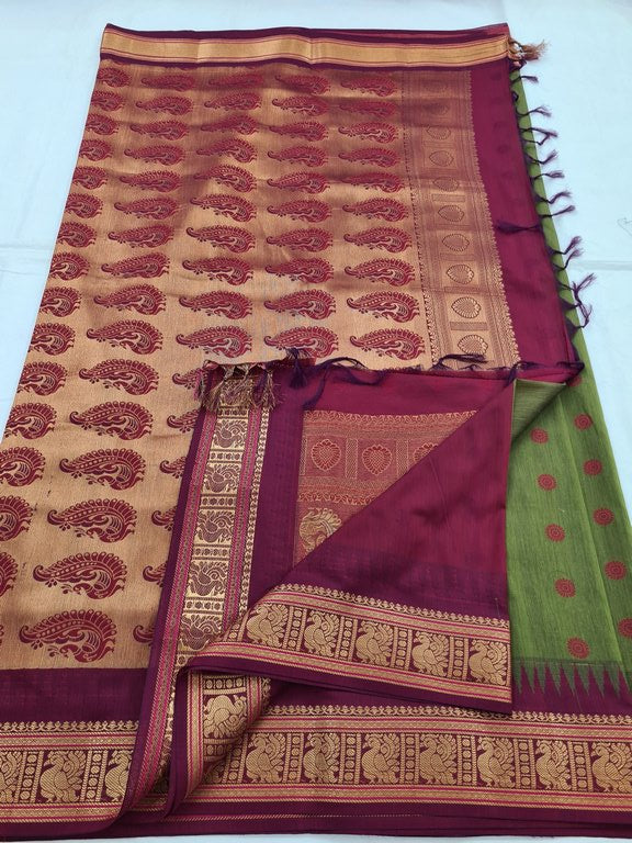 Kanchipuram Blended Soft Silk Silk Saree 065