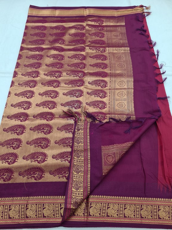 Kanchipuram Blended Soft Silk Silk Saree 068