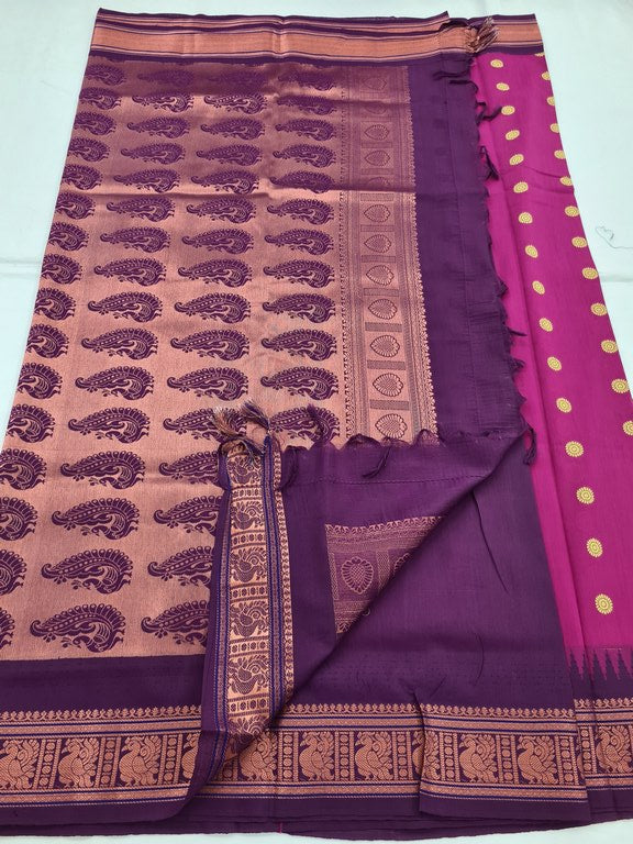 Kanchipuram Blended Soft Silk Silk Saree 070