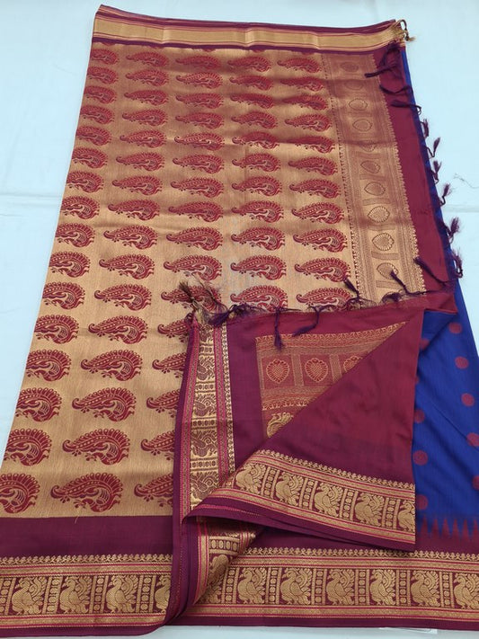 Kanchipuram Blended Soft Silk Silk Saree 071