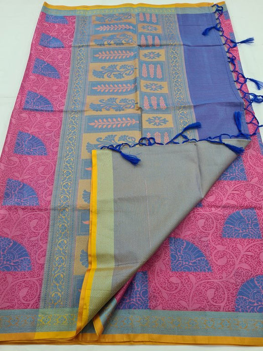 Kanchipuram Blended Soft Silk Silk Saree 074