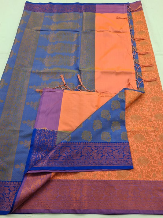 Kanchipuram Blended Soft Silk Silk Saree 075