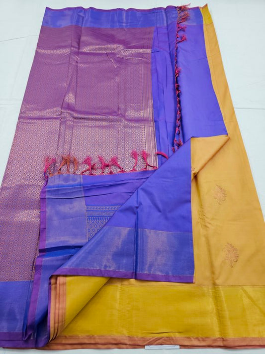 Kanchipuram Blended Trendy Fancy Silk Saree 022