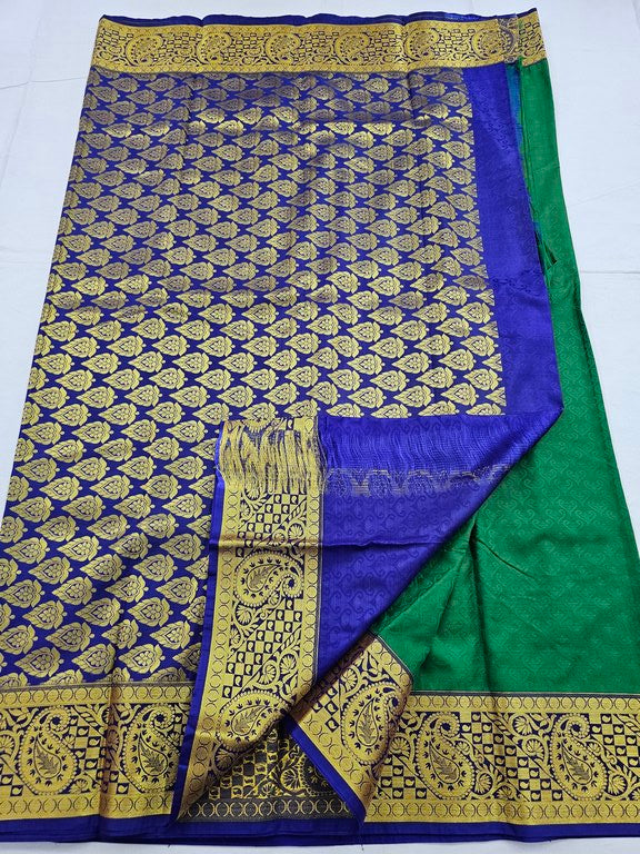 Kanchipuram Blended Trendy Fancy Silk Saree 028