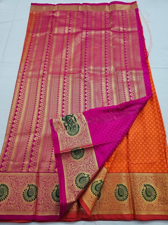 Kanchipuram Blended Trendy Fancy Silk Saree 030