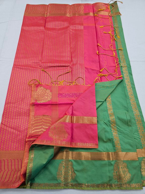 Kanchipuram Blended Trendy Fancy Silk Saree 033