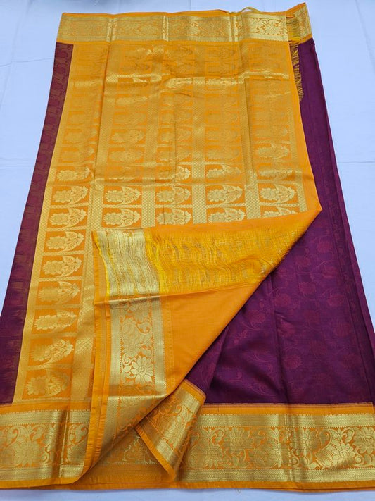Kanchipuram Blended Trendy Fancy Silk Saree 034