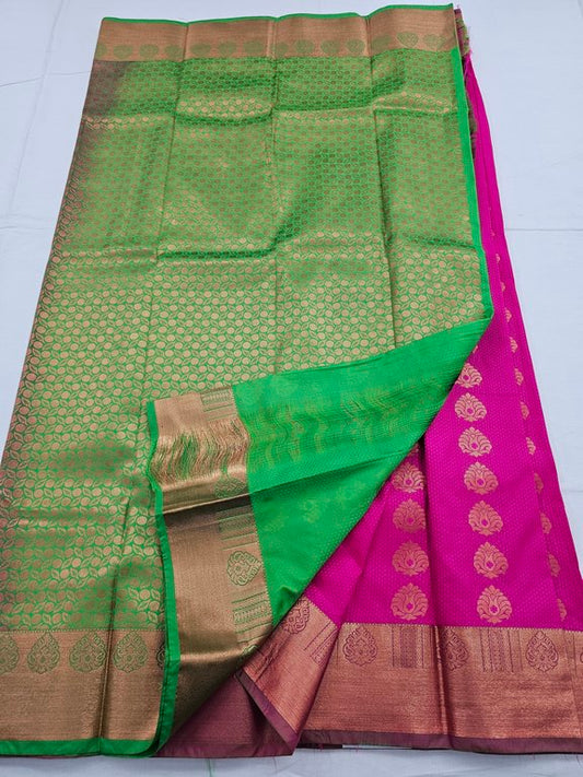 Kanchipuram Blended Trendy Fancy Silk Saree 036