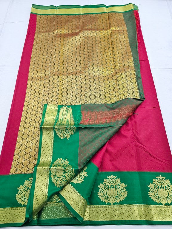Kanchipuram Blended Trendy Fancy Silk Saree 038