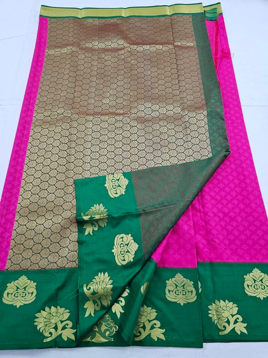 Kanchipuram Blended Trendy Fancy Silk Saree 040