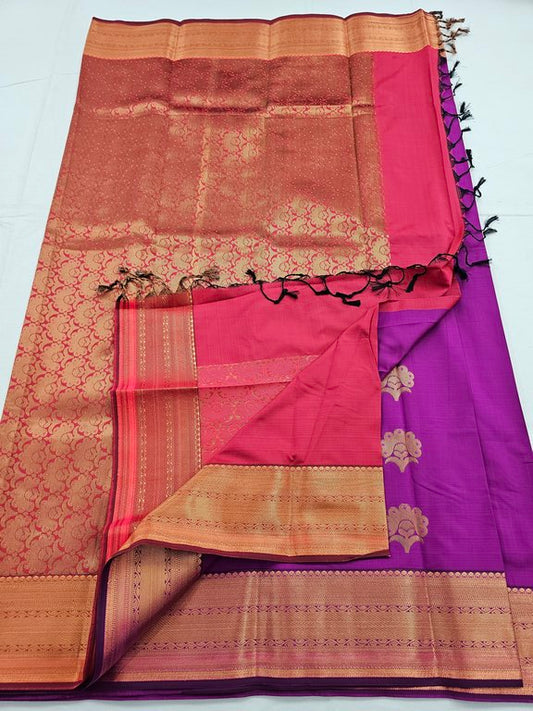 Kanchipuram Blended Trendy Fancy Silk Saree 042